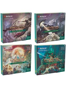 Magic The Gathering - Lot des 4 Boîtes Scénique Le Seigneur des Anneaux : chroniques de la Terre du Milieu