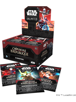 Préco - Star Wars 3 Unlimited - Crépuscule de la République - Display 24 boosters VF