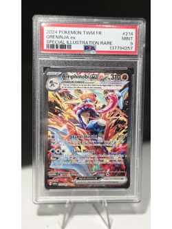 2024 POKEMON TWILIGHT MASQUERADE SPECIAL ILLUSTRATION RARE GRENINJA EX PSA 9 VF