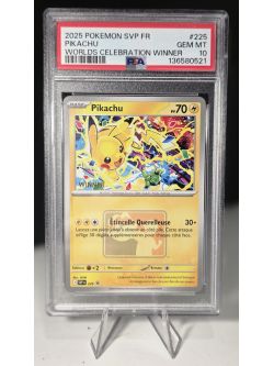 2025 POKEMON SVP EN-SV BLACK STAR PROMO 0225 PIKACHU PSA 10