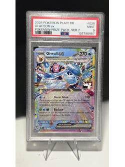 2025 POKEMON PLAY! POKEMON PRIZE PACK: SERIES 7 0026 GLACEON EX PSA 9