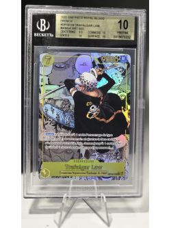 2025 One Piece Trafalgar Law Secret Rare Manga PRISTINE OP10-119 BGS 10