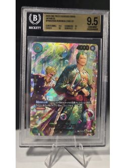 Bandai One Piece Egghead Crisis Roronoa Zoro SP Foil JP PRB02-006 BGS 9.5