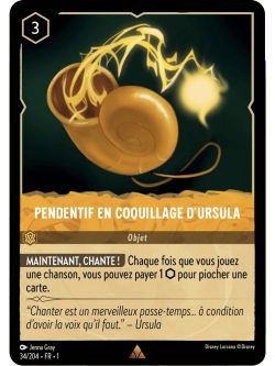 Lorcana - 1er Chapitre - Pendentif En Coquillage D'Ursula - 34