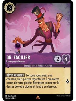 Lorcana - 1er Chapitre - Dr. Facilier - Dr. Facilier - Étrange gentleman - 39