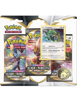 Pokemon - Tripack EB02 - Epée et Bouclier - Clash des Rebelles - Rayquaza