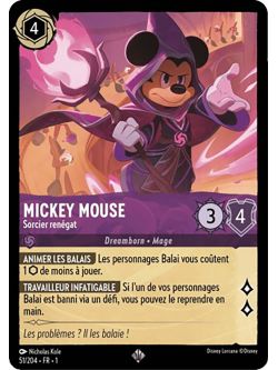 Lorcana - 1er Chapitre - Mickey Mouse - Sorcier renégat - 51