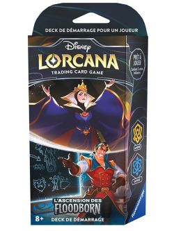 Lorcana - Deck de Démarrage : L'Ascension des Floodborn - La Méchante Reine et Gaston - 1ere Edition 2023
