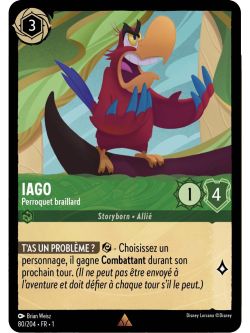 Lorcana - 1er Chapitre - Iago - Perroquet braillard - 80
