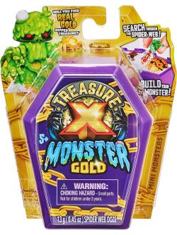 Treasure X Monster Gold : Mini monstres avec toile d'araignée