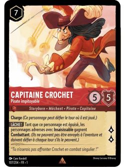 Lorcana - 1er Chapitre - Capitaine Crochet - Pirate impitoyable - 107