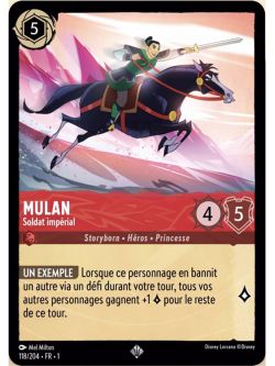 Lorcana - 1er Chapitre - Mulan - Soldat Impérial - 118
