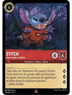 Lorcana - 1er Chapitre -Stitch - Abominable créature - 125