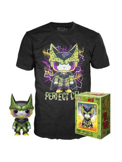 Funko Pop - Tee - Set Figurine et T-Shirt - Dragon Ball Z - Cell