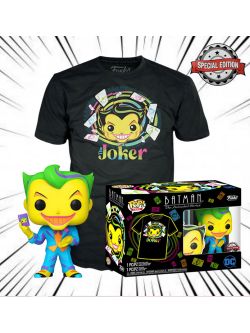 Funko Pop - Tee - Set Figurine et T-Shirt - Batman The Joker