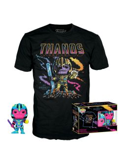 Funko Pop - Tee - Set Figurine et T-Shirt - Marvel : Infinity Saga Thanos