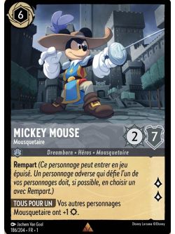 Lorcana - 1er Chapitre - Mickey Mouse - Mousquetaire - 186